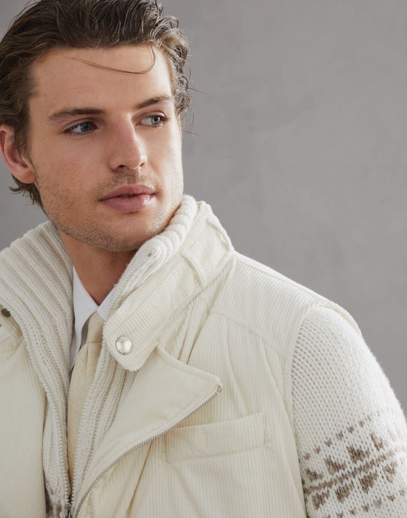 Brunello Cucinelli o1w1db10326 Padded Vest in White/Natural Size US S / EU 44-46 / 1 - 5 Thumbnail