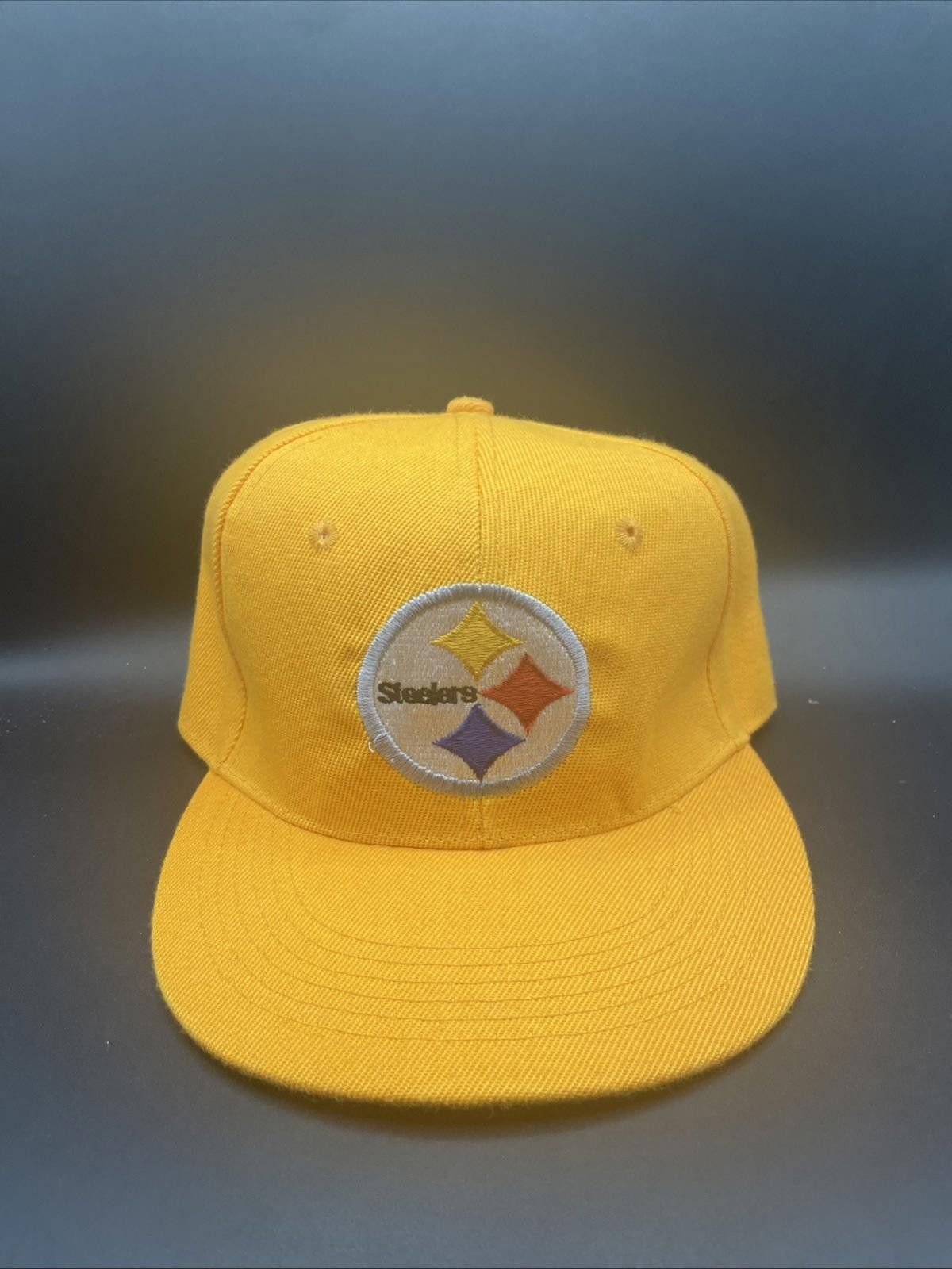 Logo 7 90’s Pittsburgh Steelers Yellow Hat Cap Snap Back Size ONE SIZE - 1 Thumbnail