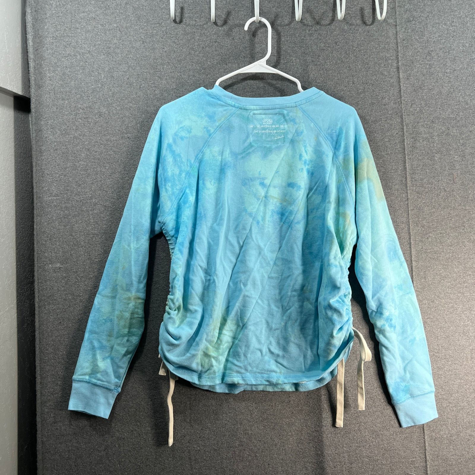 Other Peace Love World Crewneck Side Tie Pullover Aqua Size S / US 4 / IT 40 - 2 Thumbnail