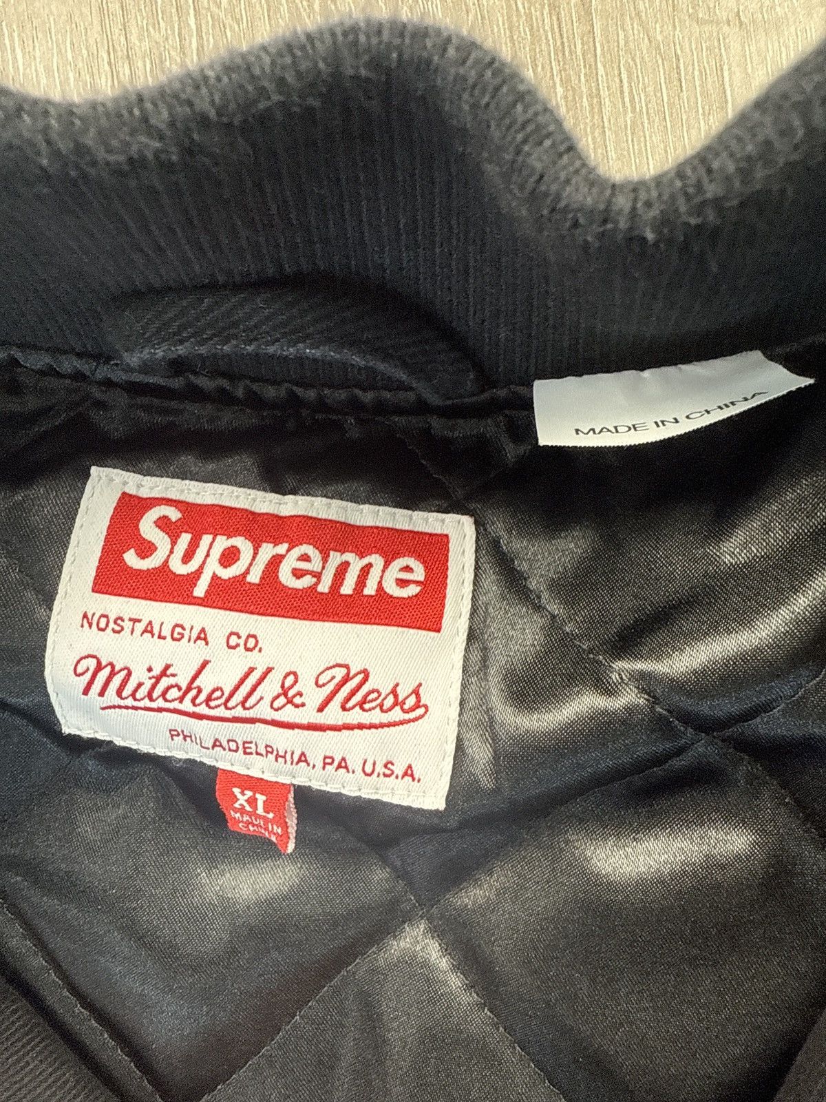 Supreme Supreme Mitchell & Ness “Doughboy” Varsity Jacket (X-Large) Size US XL / EU 56 / 4 - 3 Thumbnail