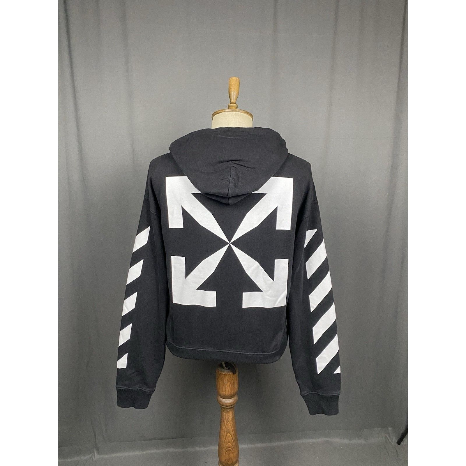 Off-White Off-White Auth Mona Lisa Big Logo Men's Black Hoodie Sweater Size US L / EU 52-54 / 3 - 8 Thumbnail