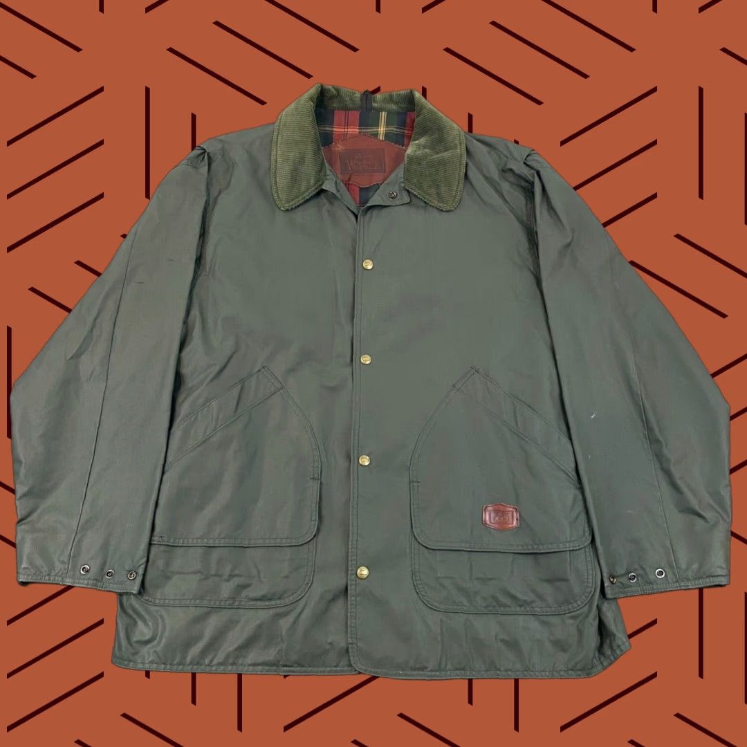 Vintage VINTAGE Woolrich Jacket Parka Coat Woolrich Loden Barn Jacket Mens XL Green Size US XL / EU 56 / 4 - 1 Thumbnail