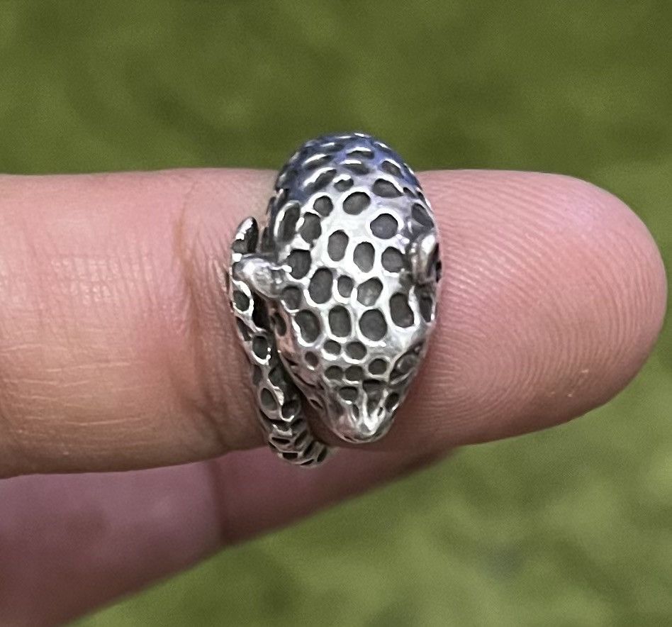 Jewelry × Vintage Rare Vintage Leopard Silver Ring Size ONE SIZE - 3 Thumbnail