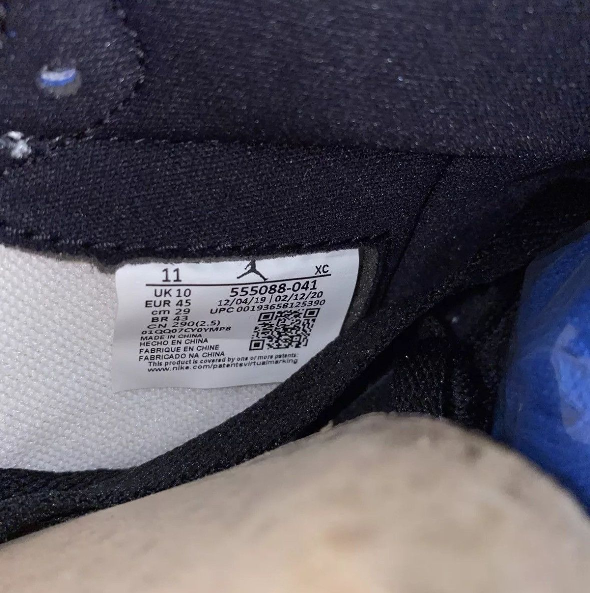 Jordan Brand Jordan 1 Retro High OG Royal Toe Size US 11 / EU 44 - 10 Thumbnail