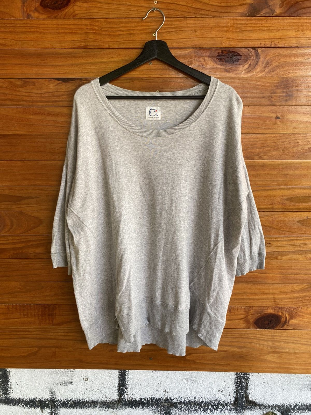 Tsumori Chisato Tsumori Chisato Cats Oversized Light Grey Pullover – Casual Size M / US 6-8 / IT 42-44 - 3 Thumbnail