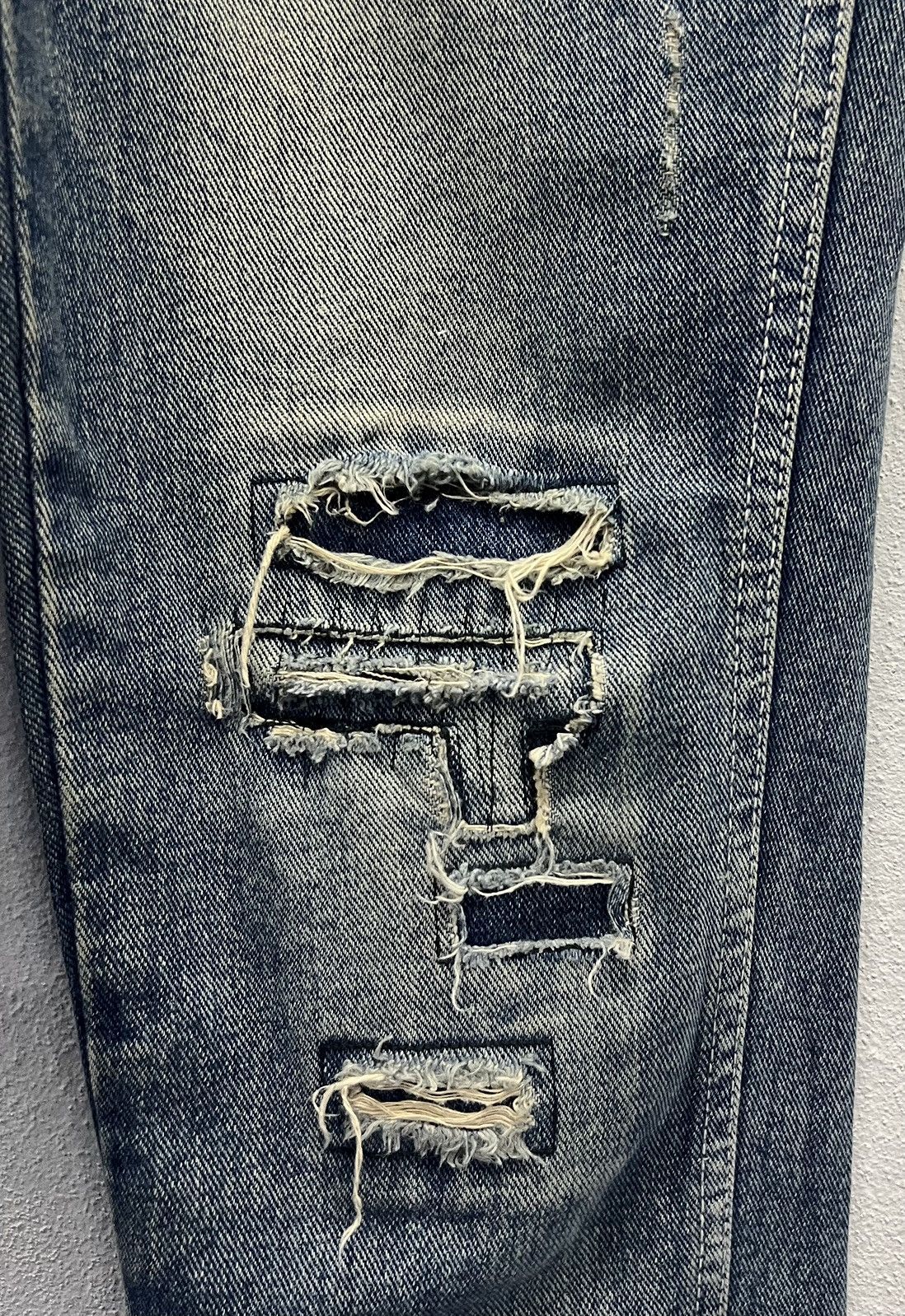 Japanese Brand × Vintage Vintage Y2K Style Tocador Distressed Denim Overalls Size US 34 / EU 50 - 12 Thumbnail