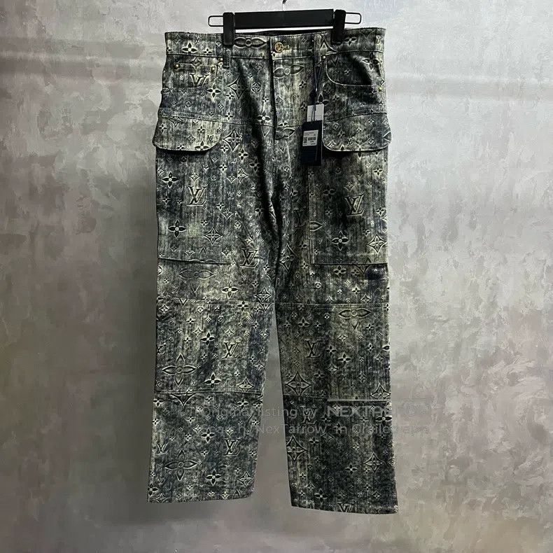 Louis Vuitton Louis Vuitton Brown paneled multi-pocket slacks pants Size US 31 - 1 Thumbnail