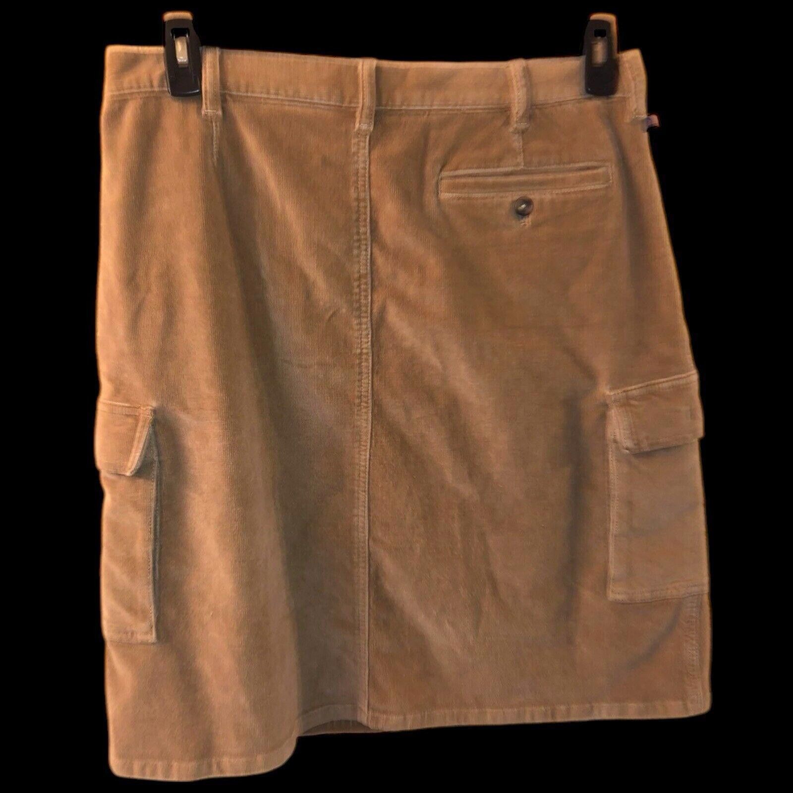 Designer Vintage Ralph Lauren Polo Jeans Corduroy Skirt Brown 12 Size 34" / US 12 / IT 48 - 5 Thumbnail