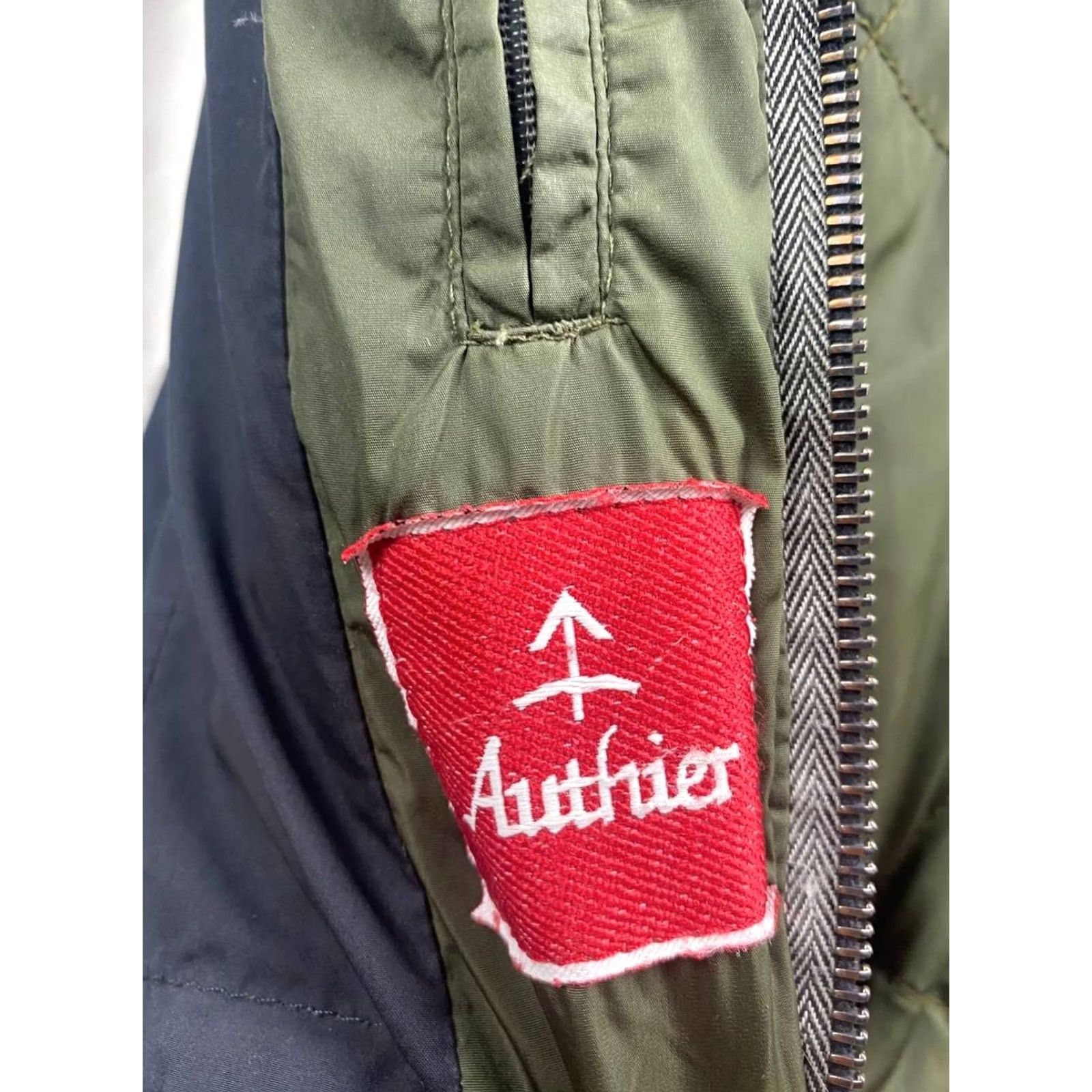 Vintage Authier Womens Quilted Jacket Long Sleeve Zip Hooded Green 8 Ski Coat All Seasons Casual Formal Womens Size M / US 6-8 / IT 42-44 - 3 Thumbnail