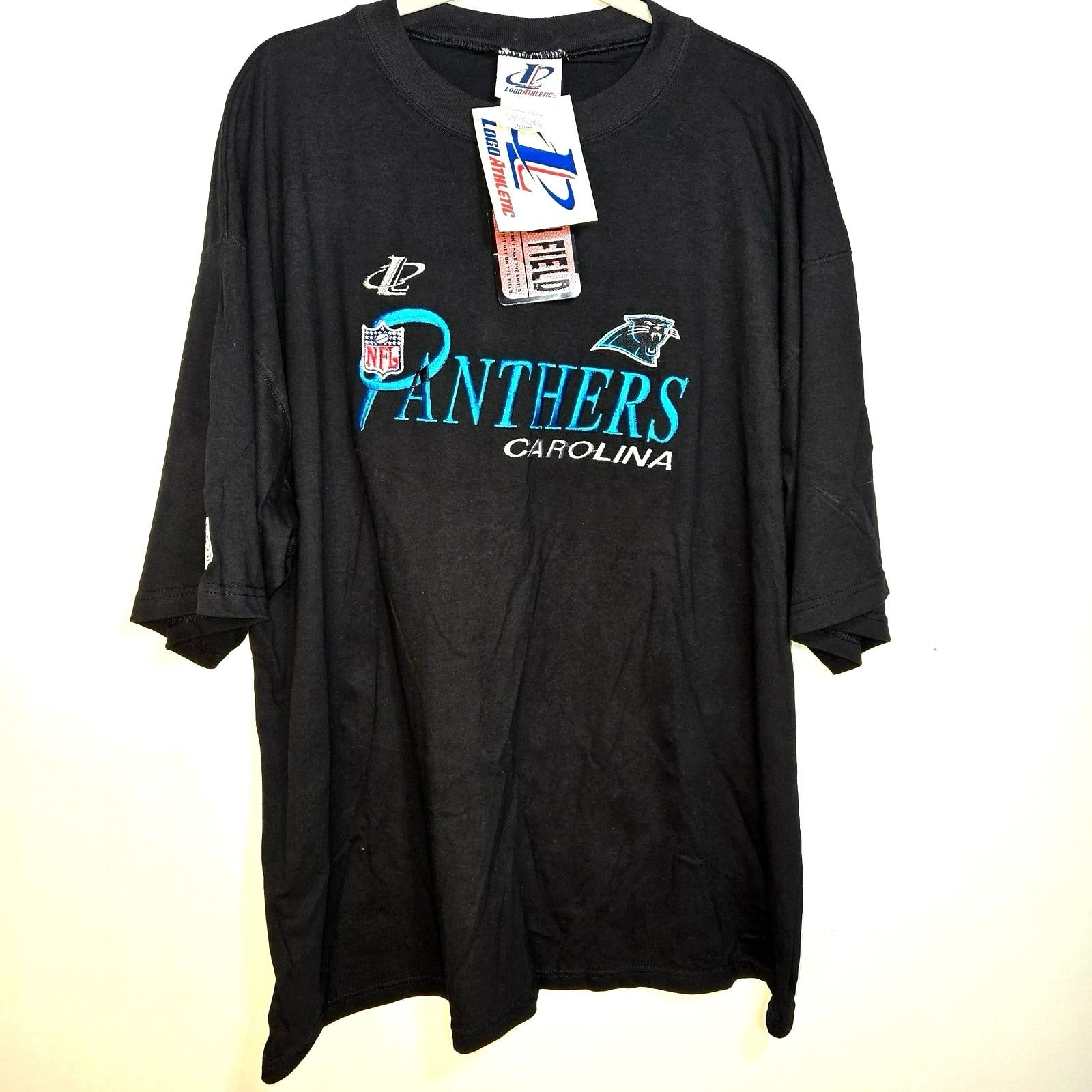 Logo Athletic NWT Vintage Carolina Panthers black t- shirt. Size XL Size US XL / EU 56 / 4 - 1 Thumbnail