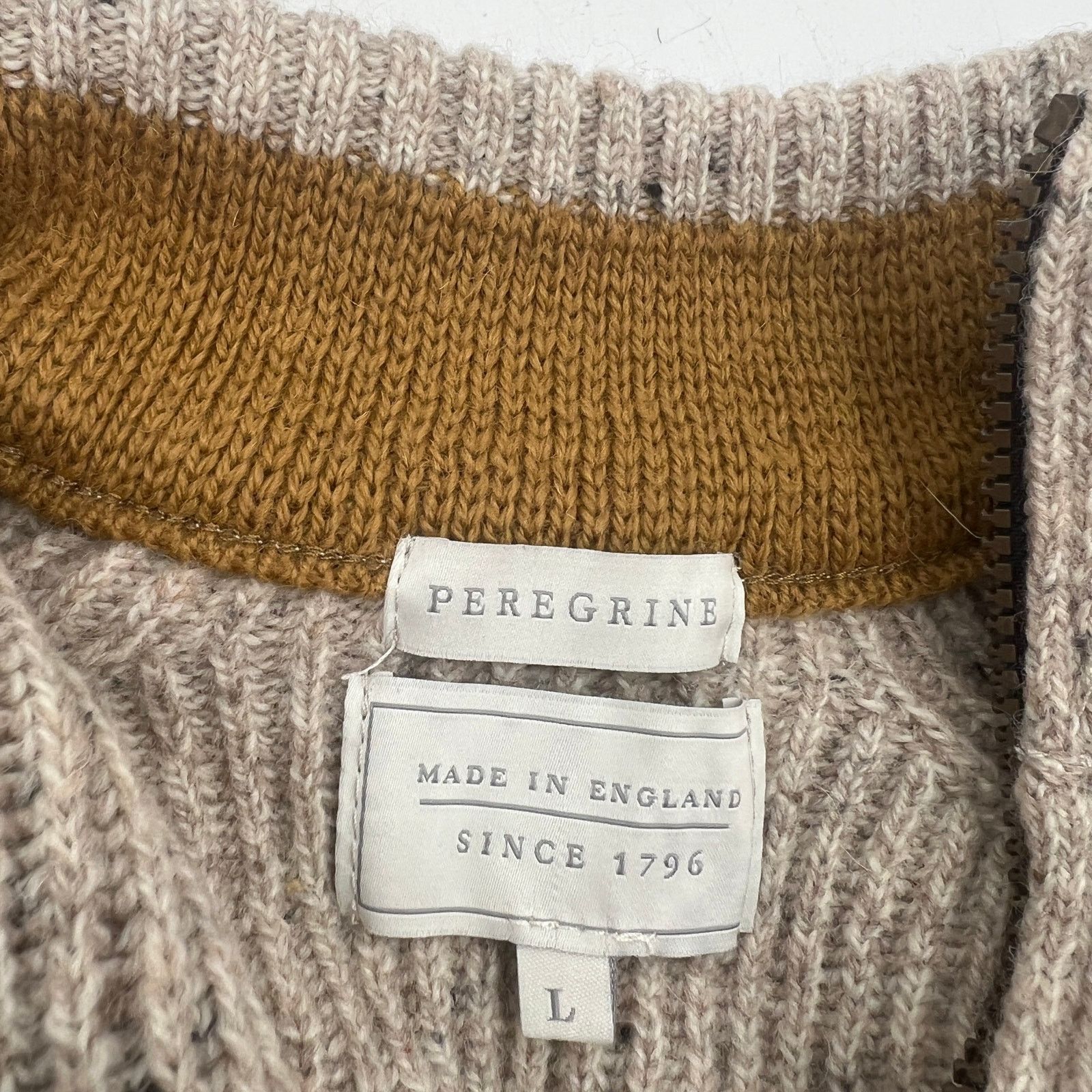 Peregrine Peregrine Bexley Quarter Zip Jumper Ribbed Sweater Size US L / EU 52-54 / 3 - 3 Thumbnail