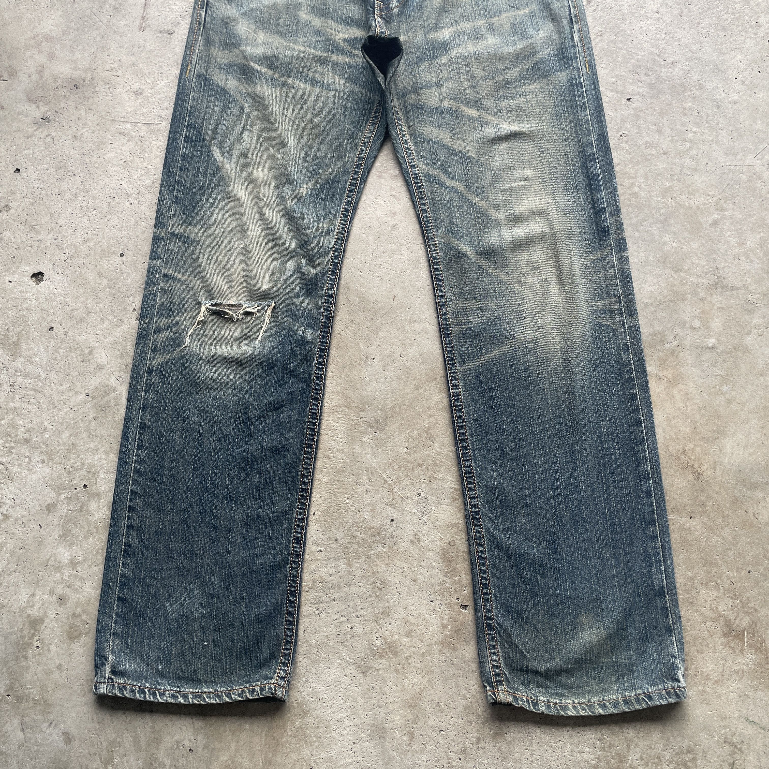 Edwin VINTAGE EDWIN XV RUSTY DISTRESSED DENIM FADED PANTS JEAN W34 Size US 34 / EU 50 - 5 Thumbnail