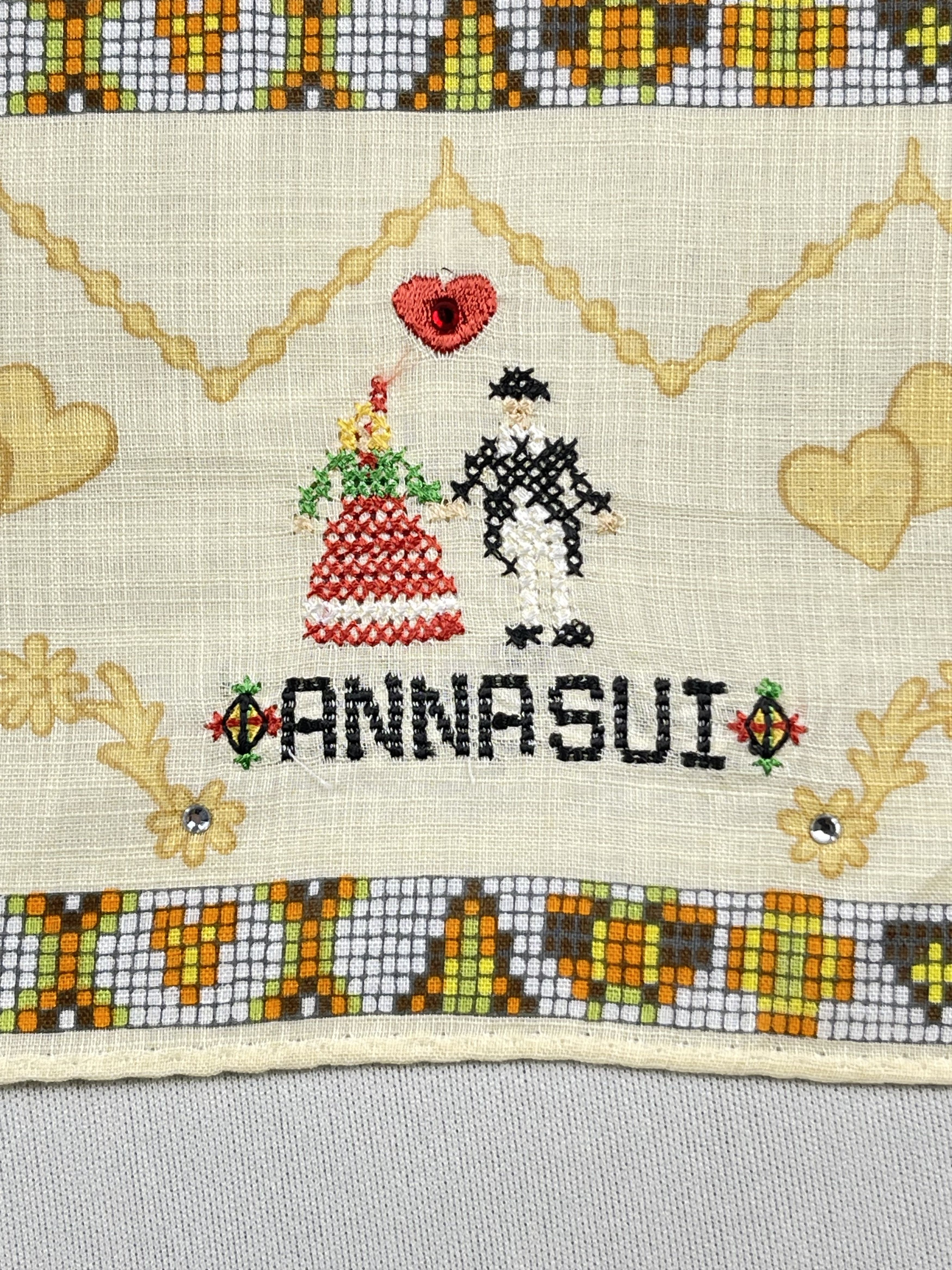 Other Vintage Anna Sui Handkerchief Pocket Square Bandana HM0054 Size ONE SIZE - 6 Thumbnail