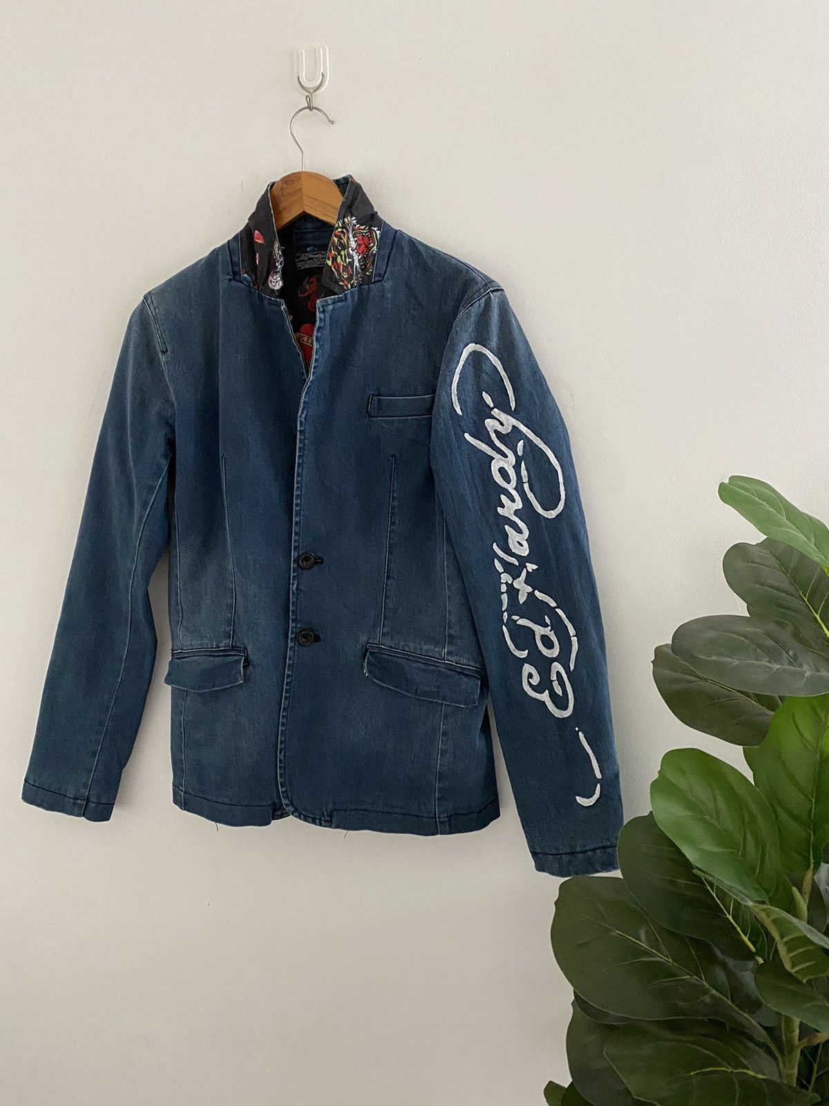 Christian Audigier Ed hardy Christian Audigier Fullprint Vintage Jacket Rare Size US S / EU 44-46 / 1 - 2 Thumbnail