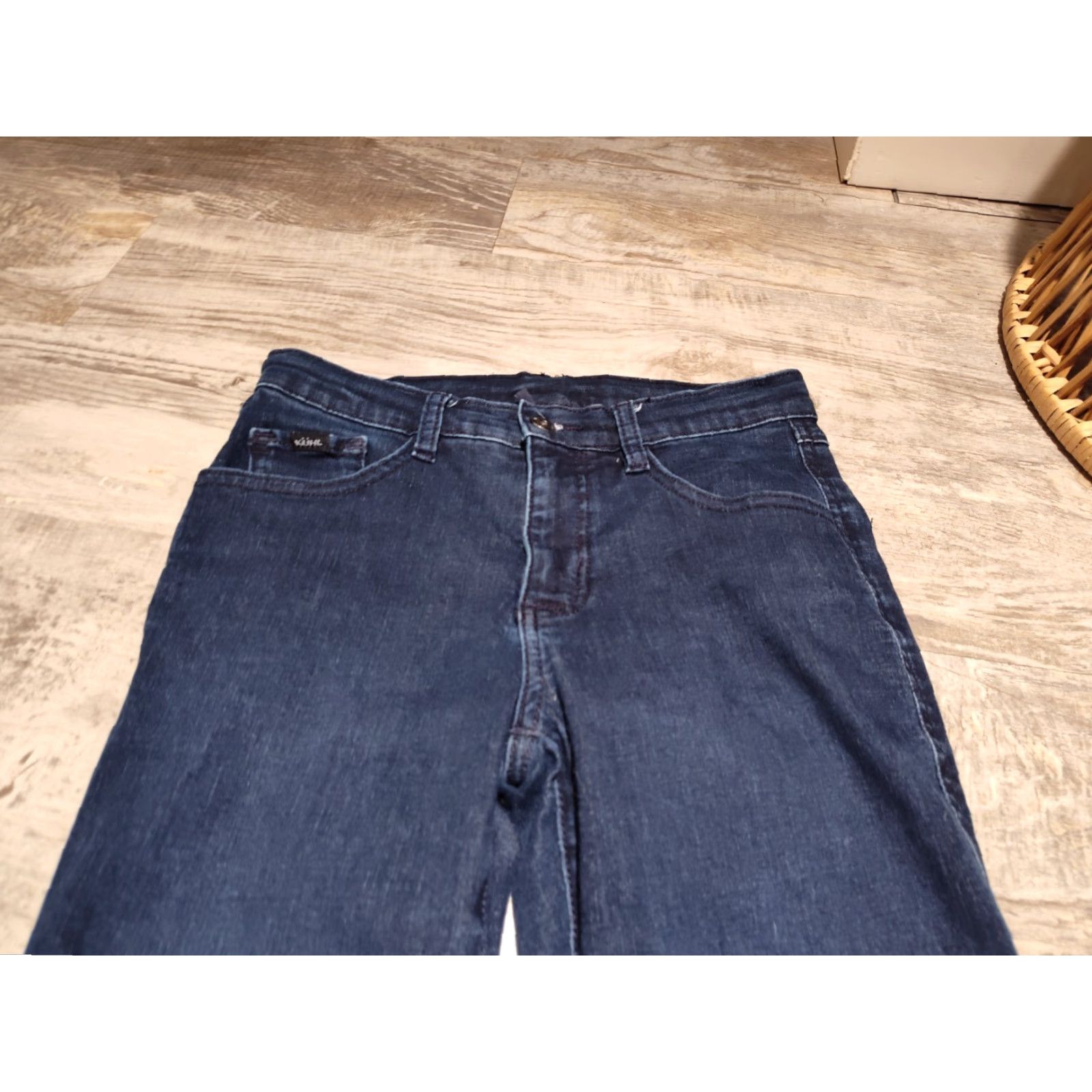 Vintage KUHL Womens Jeans Skinny Stretch 4 Low Rise 29 Inseam Blue Indigo Dye Outdoor Spring Fall EUC Size 27" / US 4 / IT 40 - 5 Thumbnail