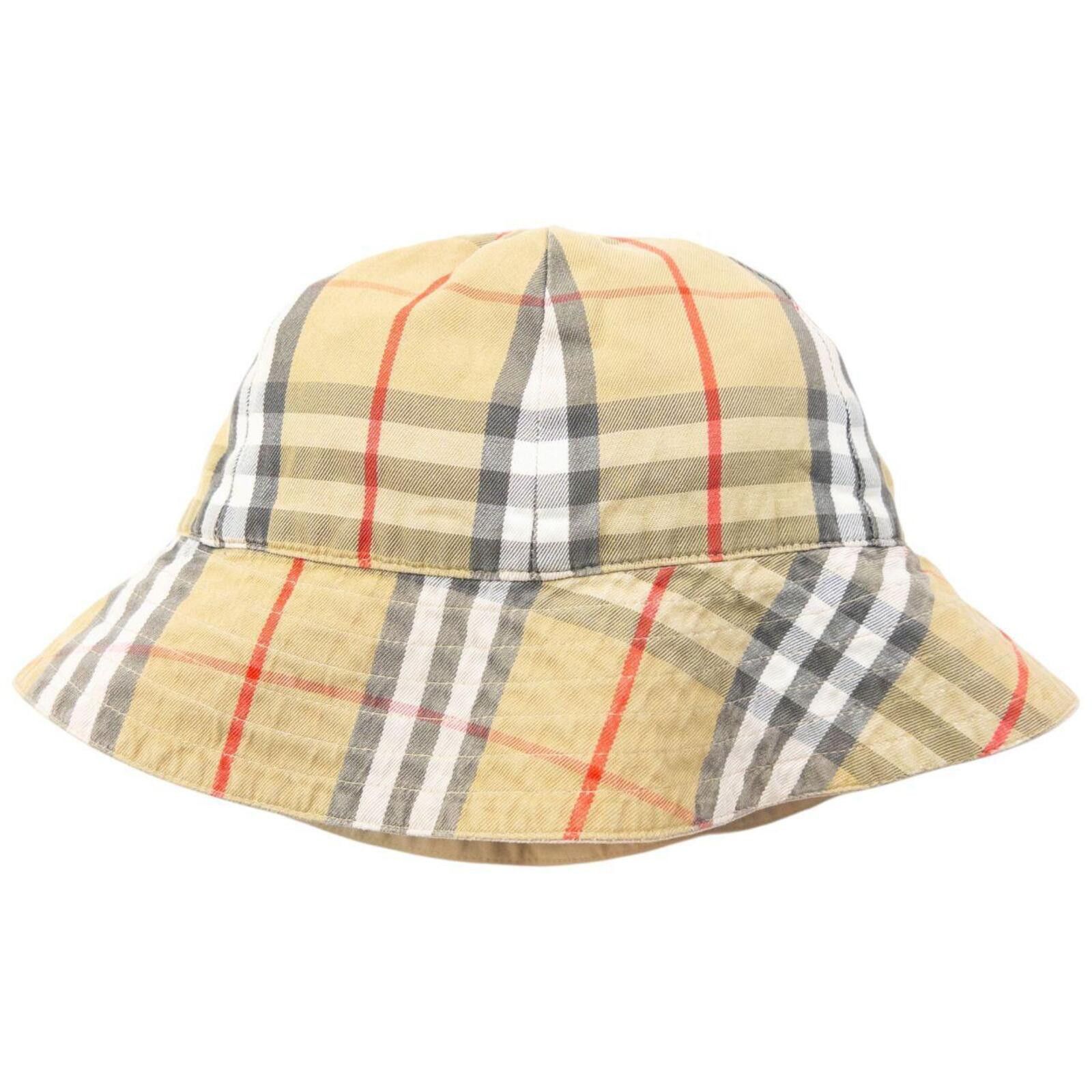 Burberry Vintage 90s Burberry Nova Check Reversible Bucket Hat Size ONE SIZE - 1 Thumbnail