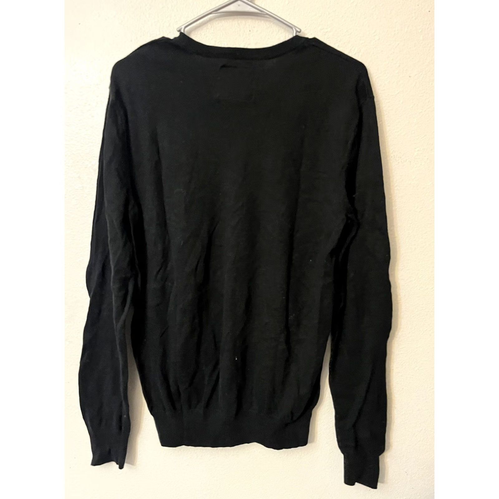American Eagle Outfitters AMERICAN EAGLE Sweater Men’s Size Medium Black V-neck Size US M / EU 48-50 / 2 - 3 Thumbnail