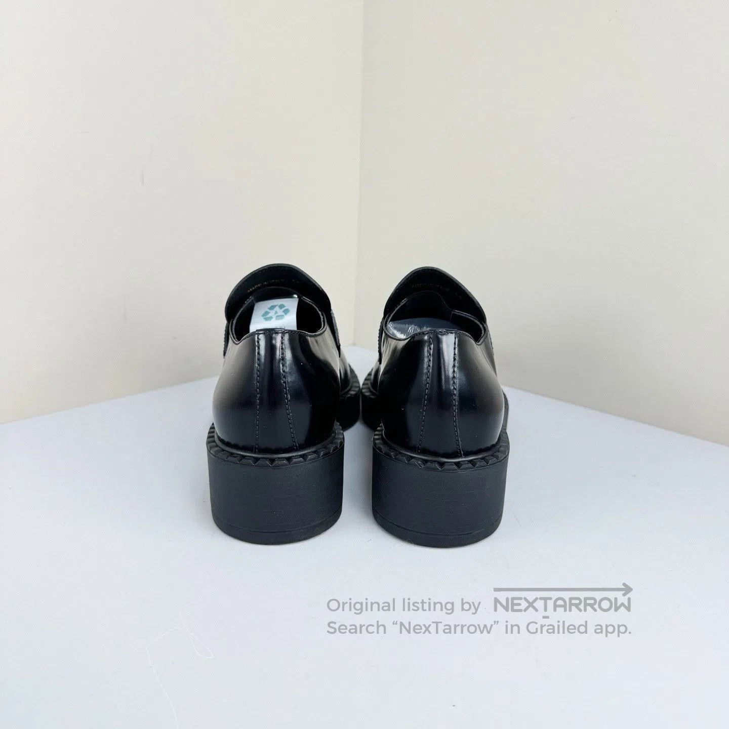 Prada Prada Black Triangle Logo Loafers. Size US 6 / IT 36 - 3 Thumbnail