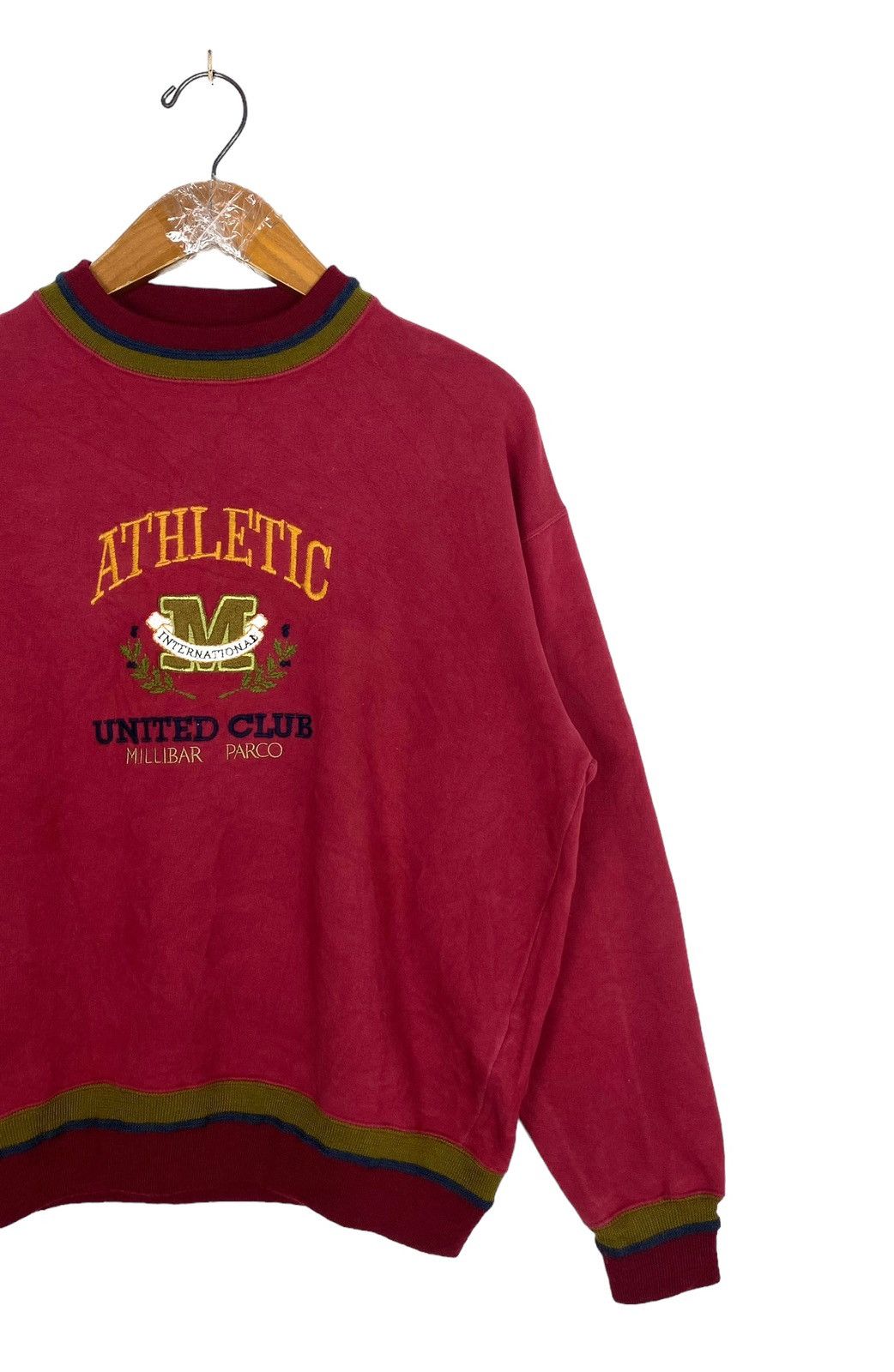 Vintage Vtg Millibar Parco Embroidery Big Logo Sweatshirt Italy Size US M / EU 48-50 / 2 - 3 Thumbnail