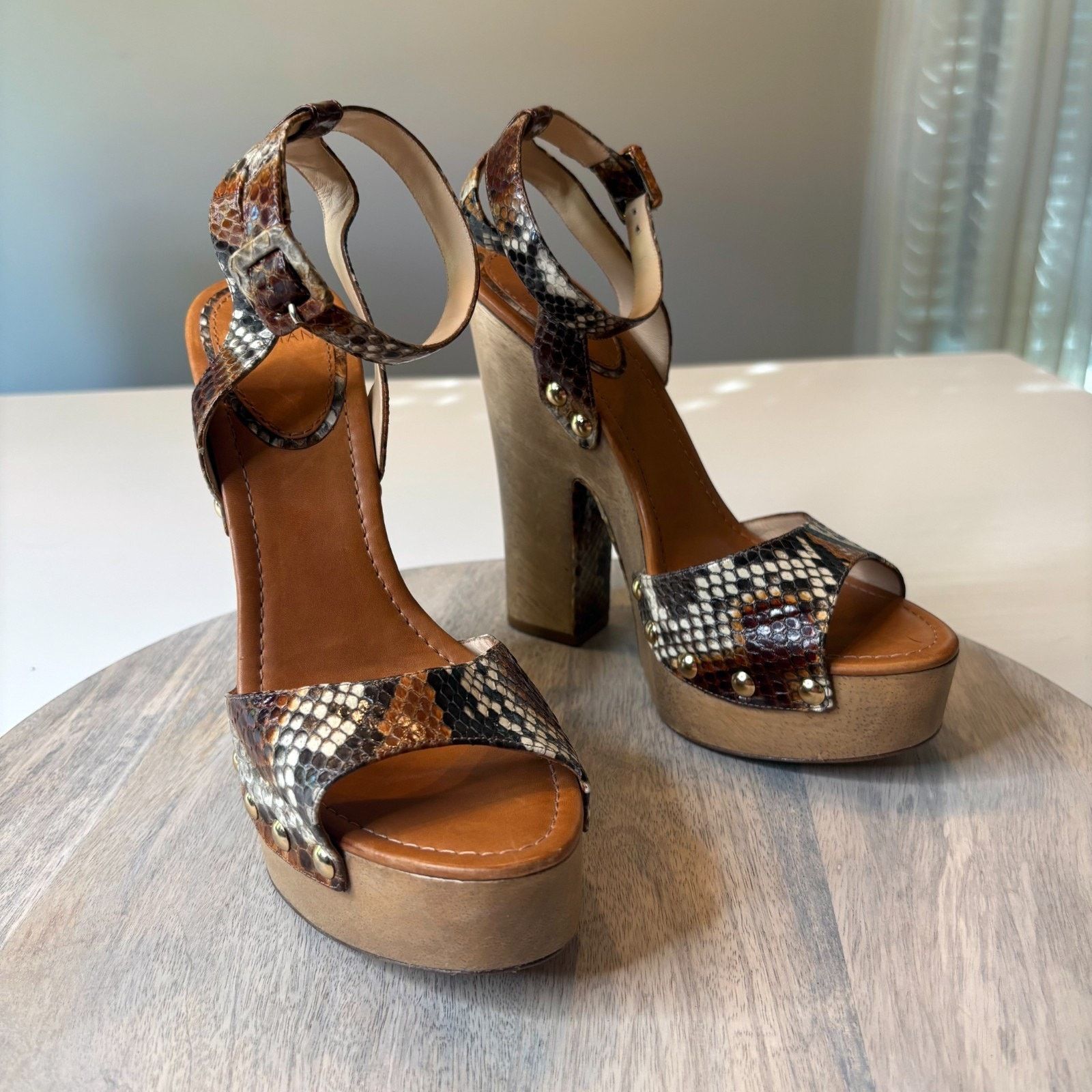 Alexandre Birman Alexandre Birman Exotic Print Open Toe Sandals US Size 9 Size US 9 / IT 39 - 2 Thumbnail