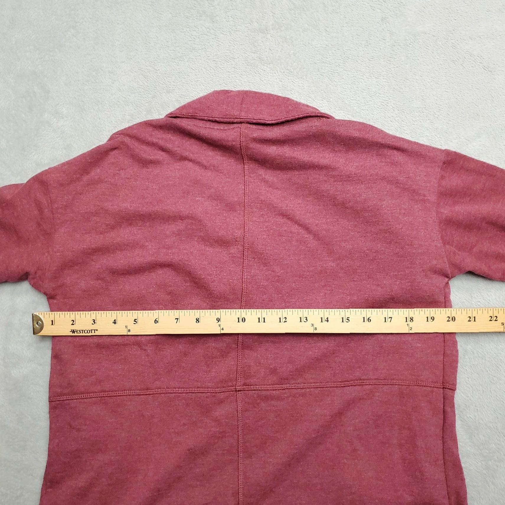 Eddie Bauer Eddie Bauer Camp Fleece Wrap Sweater Cardigan Womens Small Red Open Front Casual Swal Size S / US 4 / IT 40 - 3 Thumbnail