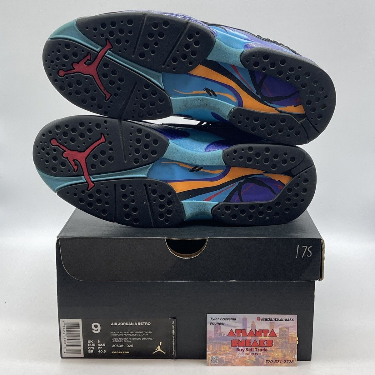Jordan Brand Air Jordan 8 aqua Size US 9 / EU 42 - 7 Thumbnail