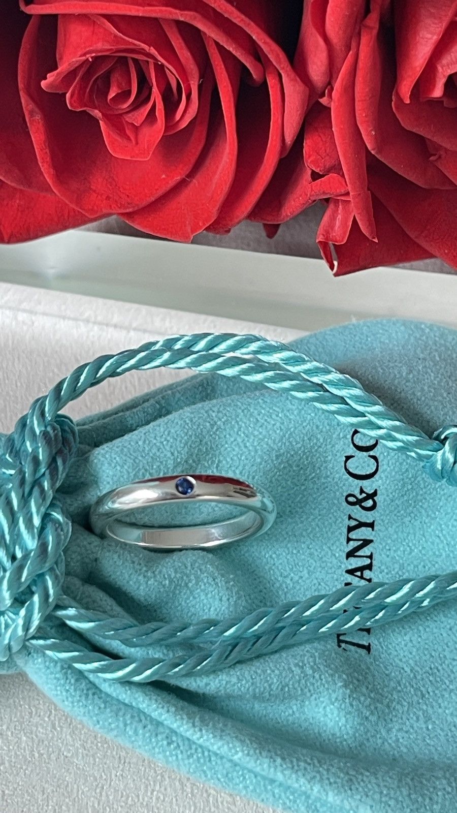 Tiffany & Co. Tiffany & Co Silver Peretti Blue Sapphire Ring 5 NEW $450 Size ONE SIZE - 5 Thumbnail