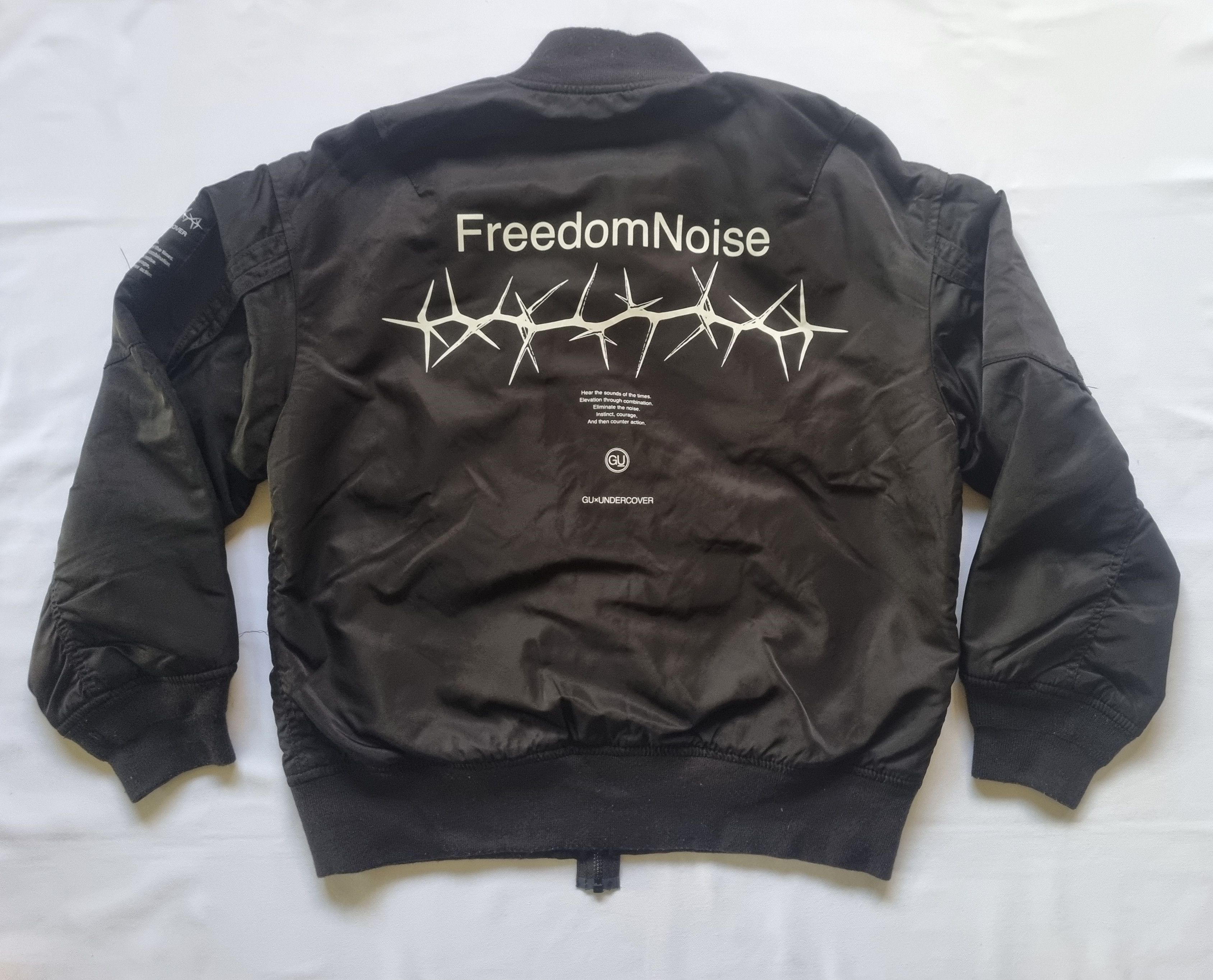 Japanese Brand × Jun Takahashi × Undercover Undercover X GU Freedom Noise Boys Bomber Jacket Size US XXS / EU 40 - 12 Thumbnail