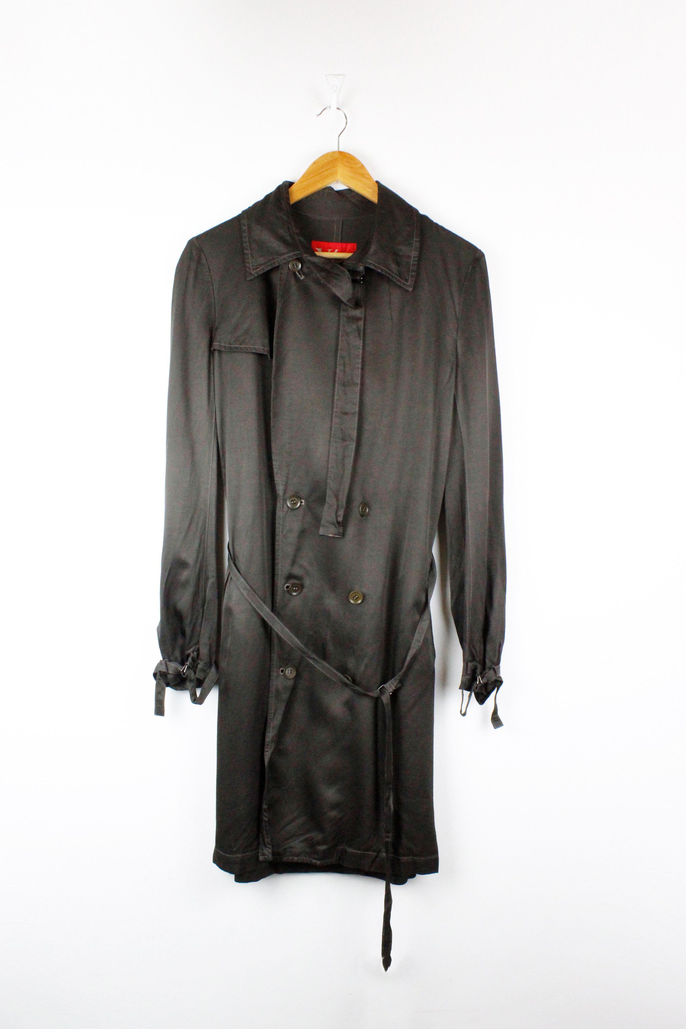 Yohji Yamamoto Womens Archive Yohji Yamamoto Y'S Chiffon Rayon Trench Coat Size M / US 6-8 / IT 42-44 - 1 Thumbnail