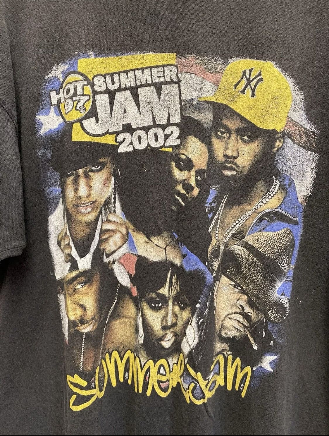 Vintage Vintage 2002 hot 97 summerjam rap tee shirt Size US XL / EU 56 / 4 - 3 Thumbnail