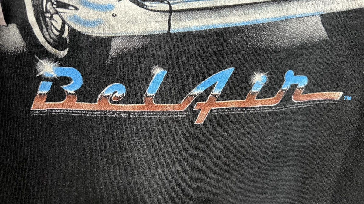 Band Tees × Vintage ‘90s Marilyn Monroe with a 1957 Chevrolet Bel Air Size XL Size US XL / EU 56 / 4 - 5 Thumbnail