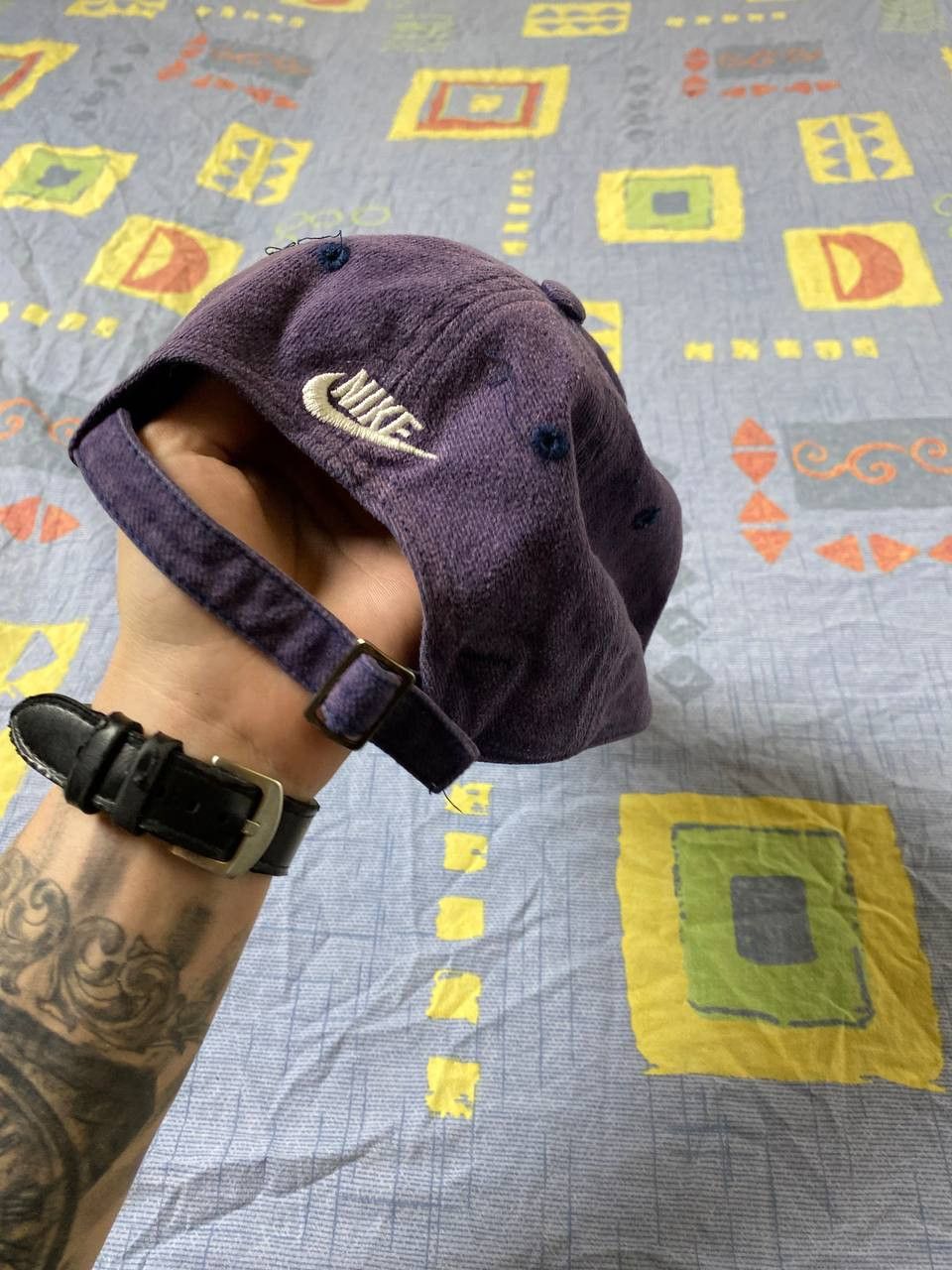 Nike × Vintage Vintage Nike Sportswear Swoosh Logo Faded Hat Size ONE SIZE - 6 Thumbnail