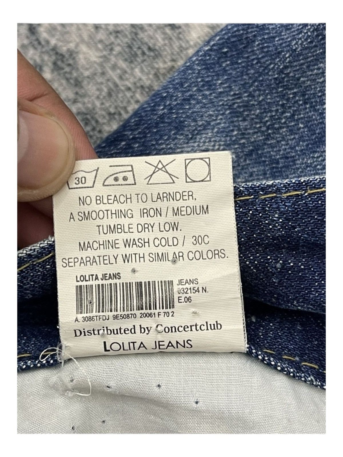 Japanese Brand Lolita Jeans by Concert Club Y2K Distressed Flared Denim Size US 31 - 10 Thumbnail