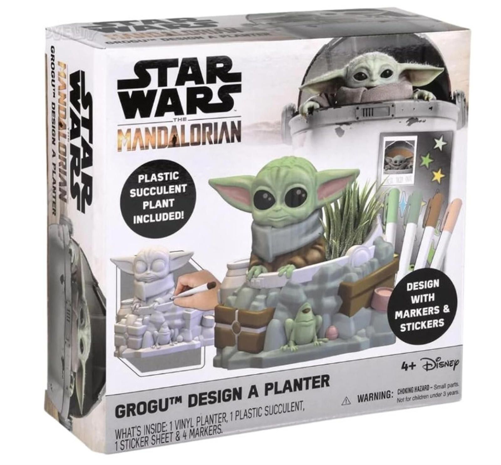 Disney Star Wars Mandalorian Baby Yoda Design A Planter Mandalorian Size ONE SIZE - 2 Thumbnail