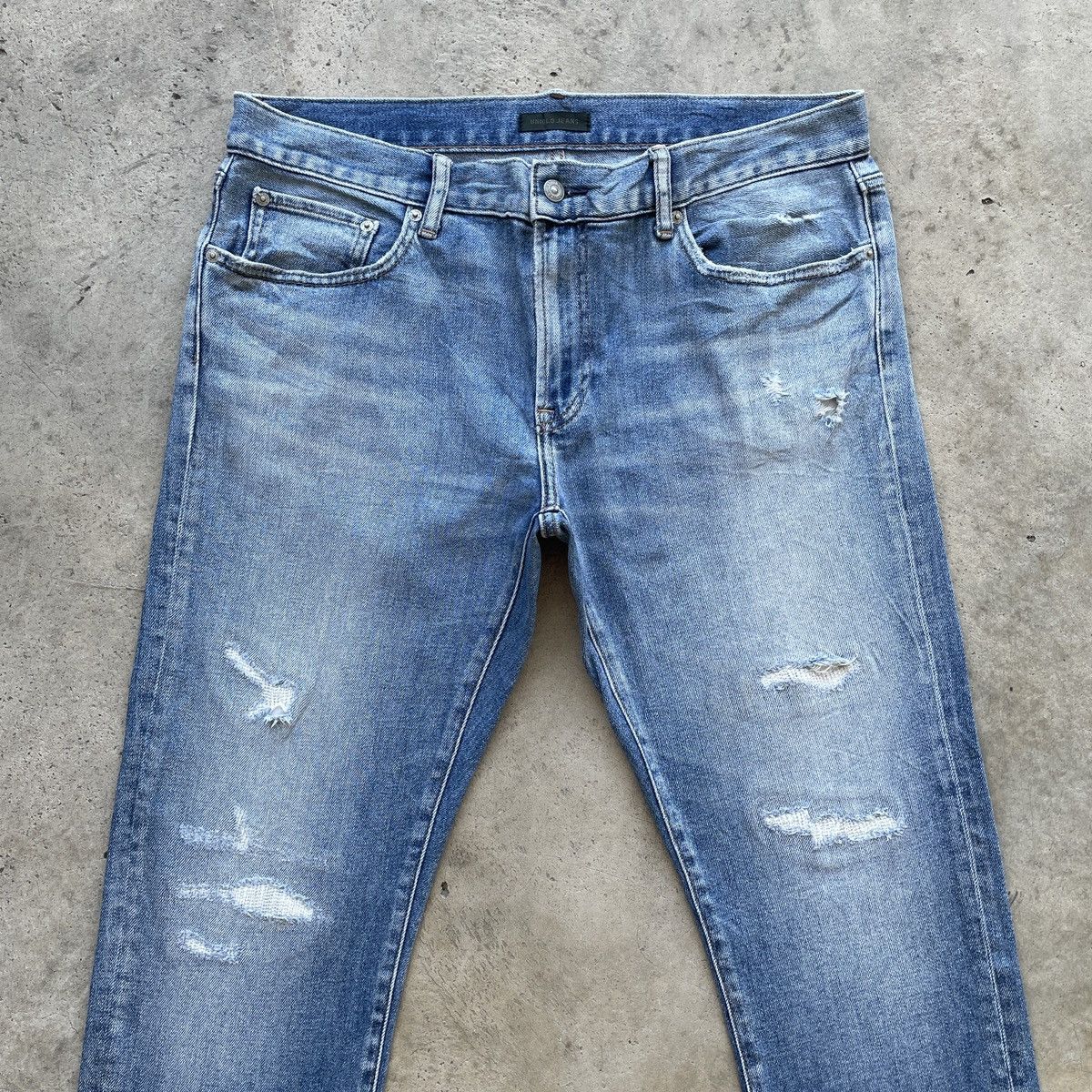 Japanese Brand W37💥 Vintage Japanese Brand Faded Distressed Jeans Pants Size US 37 - 3 Thumbnail