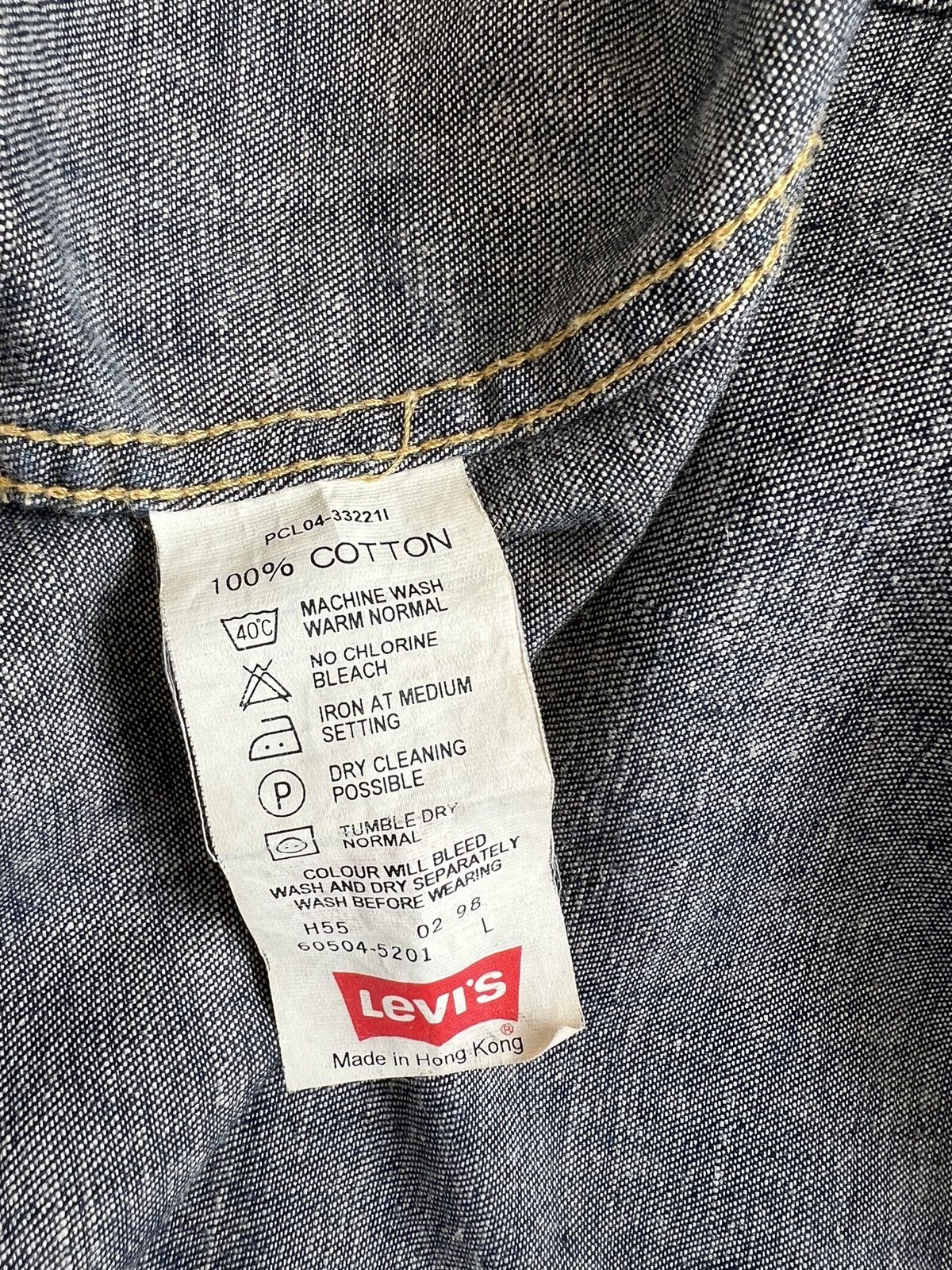 Levi's Vintage 1998 Levi’s Mud Denim Western Shirt Slant Pocket Size US L / EU 52-54 / 3 - 20 Thumbnail