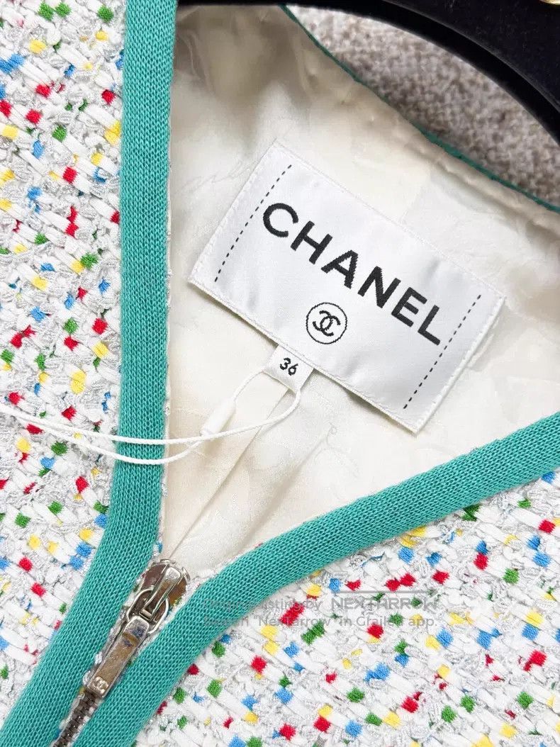Chanel Chanel Roll-edge colorful tweed fine flash two-pocket zipp Size XS / US 0-2 / IT 36-38 - 5 Thumbnail