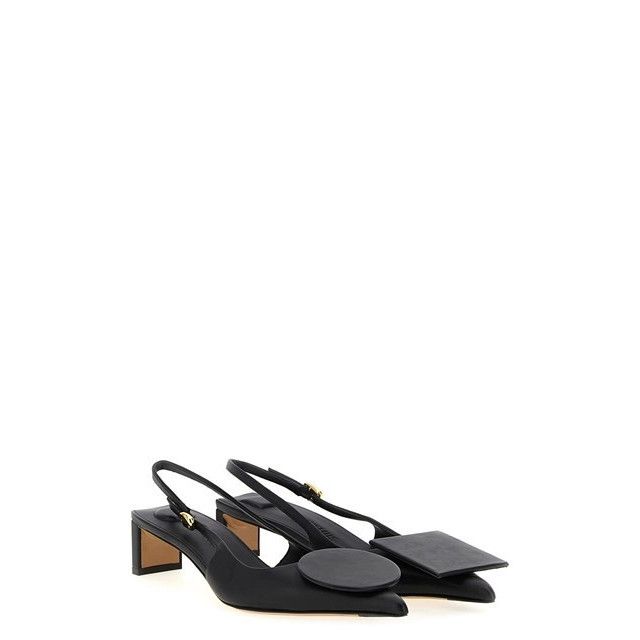 Jacquemus JACQUEMUS The Duelo Black 40mm Slingback Pumps New & Authent Size US 7 / IT 37 - 2 Thumbnail
