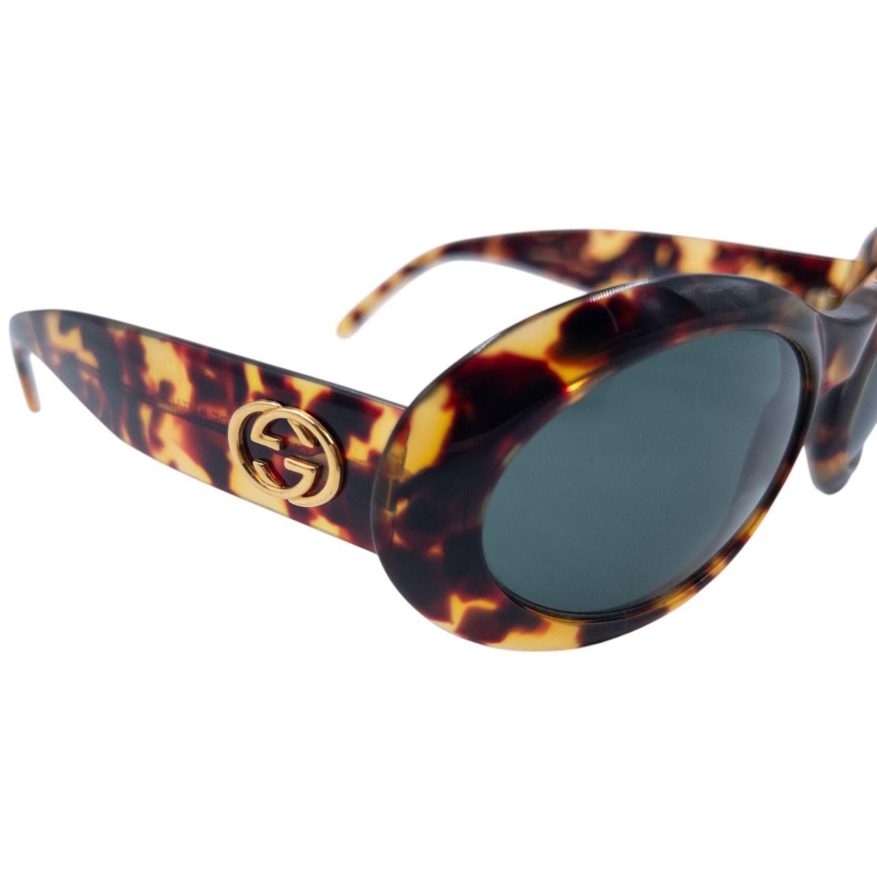Gucci Vintage Gucci Tortoise Shell Sunglasses Size ONE SIZE - 4 Thumbnail