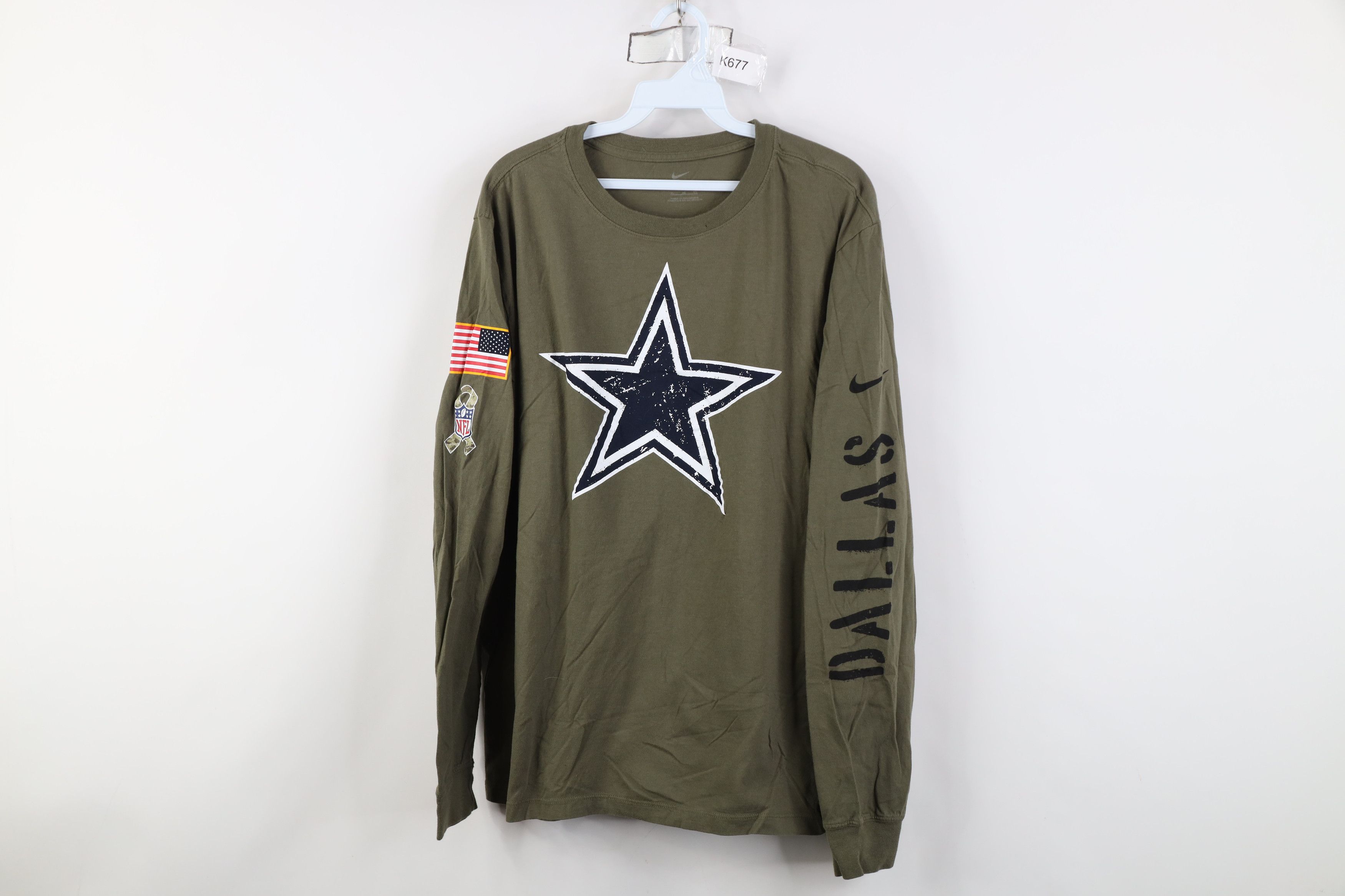 Nike Nike Salute to Service Military Dallas Cowboys LS T-Shirt Size US XL / EU 56 / 4 - 1 Thumbnail