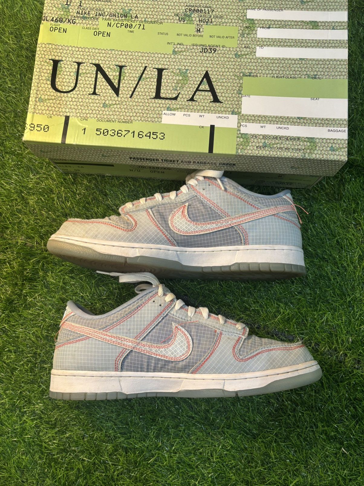 Nike Nike dunk low union passport pack argon Size US 12 / EU 45 - 2 Thumbnail