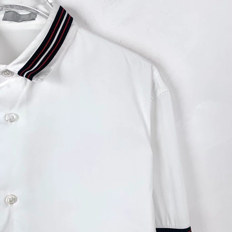 Dior Dior Size 38 White double-sleeved striped lapel single-brea Size US XS / EU 42 / 0 - 3 Thumbnail