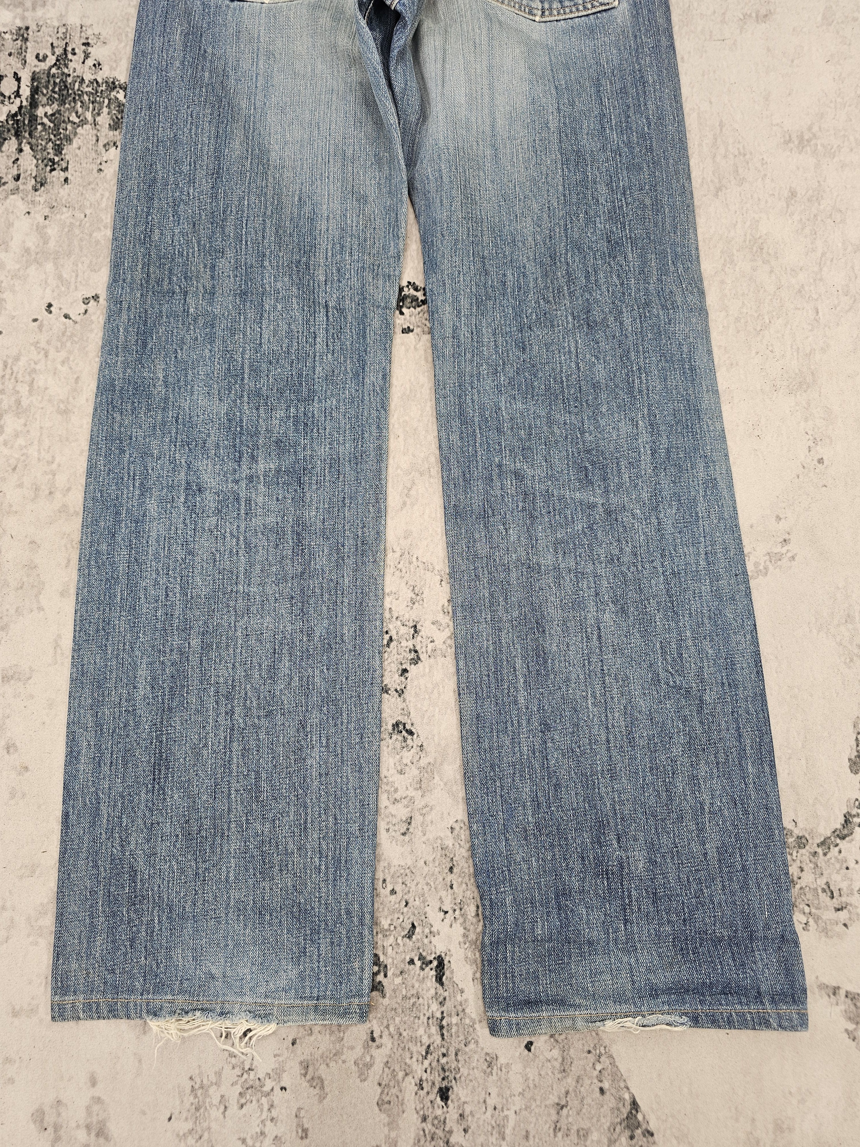 Edwin EDWIN 505 X Selvedge Redline Faded Ripped Jeans JB0316 Size US 30 / EU 46 - 5 Thumbnail