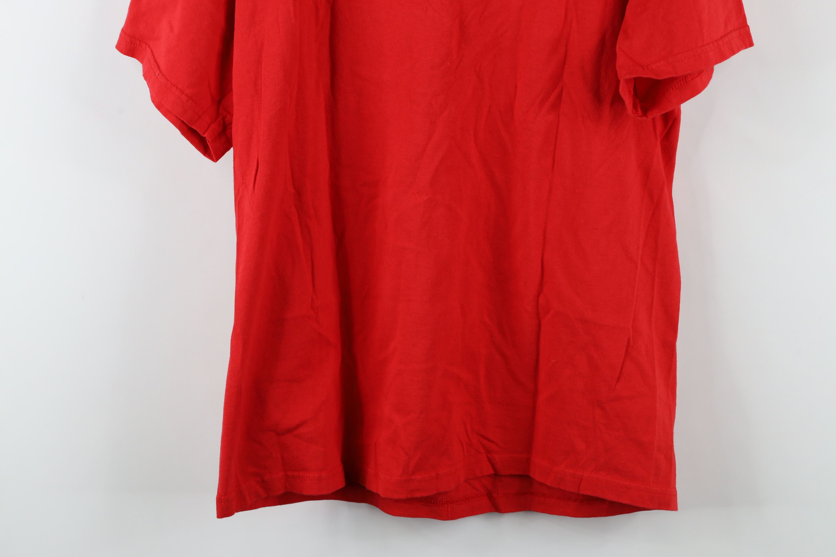 Vintage Vintage 90s Block Letter Ohio State University T-Shirt Red Size US L / EU 52-54 / 3 - 9 Thumbnail