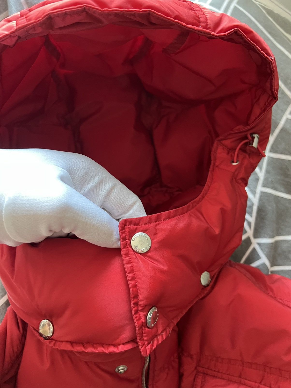 Prada Prada red pocket down puffer Size US L / EU 52-54 / 3 - 10 Thumbnail