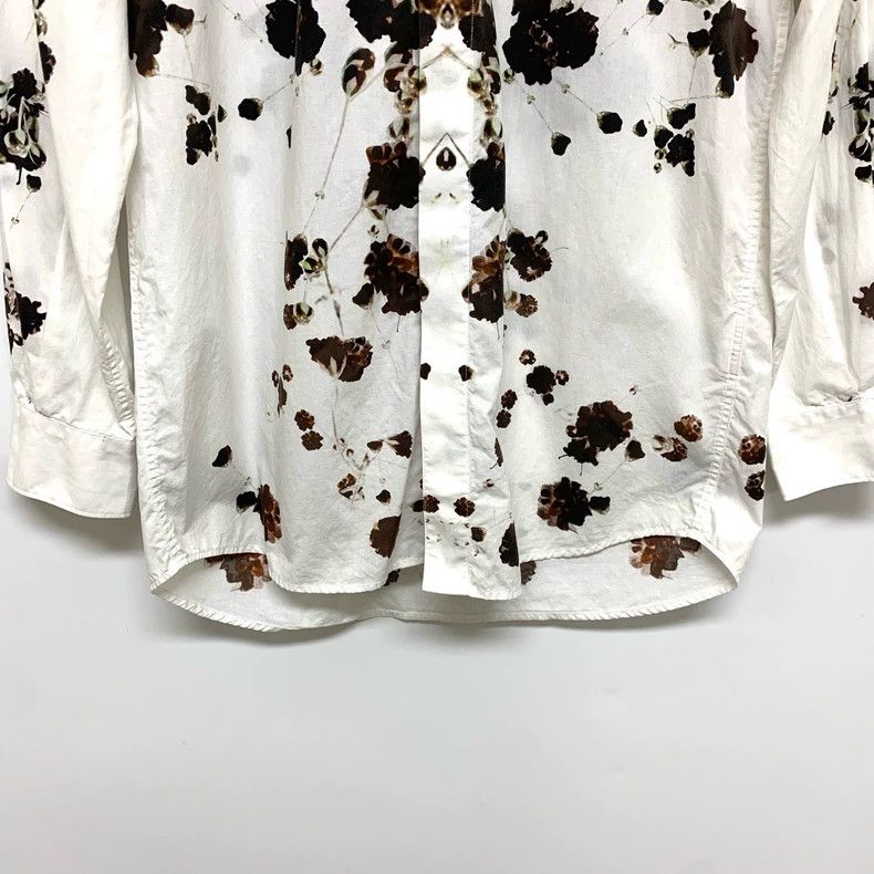 Givenchy Givenchy Size 39White Floral Shirt 2506-Nextarrow Size US XL / EU 56 / 4 - 3 Thumbnail