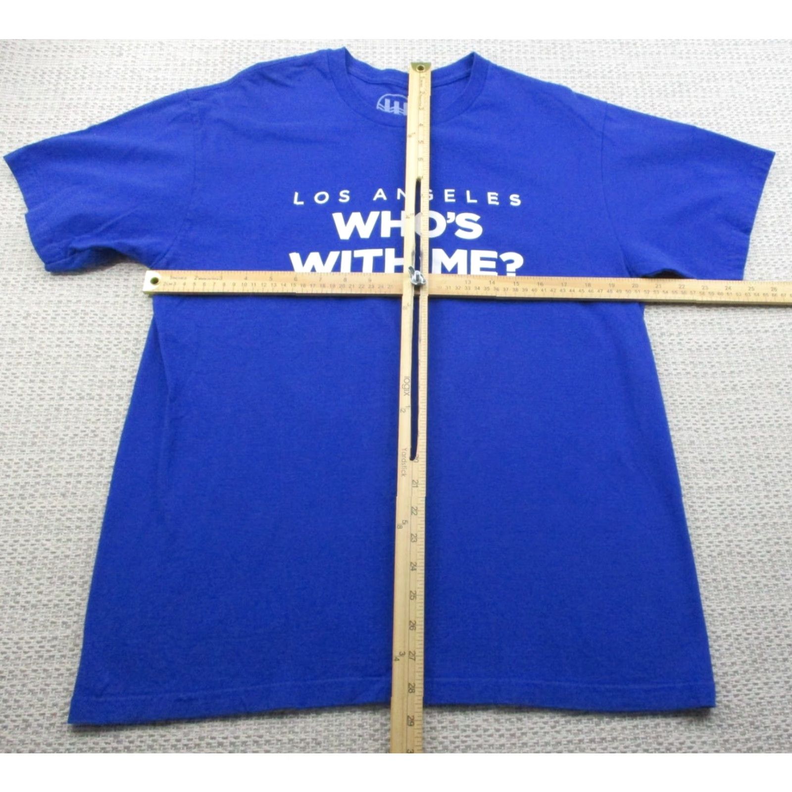 Vintage Jack White Shirt Mens Large Blue Los Angeles Who's With Me Concert Tee Music Graphic Print T-Shirt Size US L / EU 52-54 / 3 - 7 Thumbnail