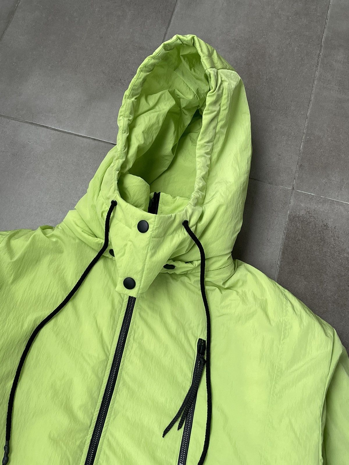 Japanese Brand !DS! AW22 Zsigmond Zeliz Acid Green Track Jacket Coat Size US L / EU 52-54 / 3 - 13 Thumbnail