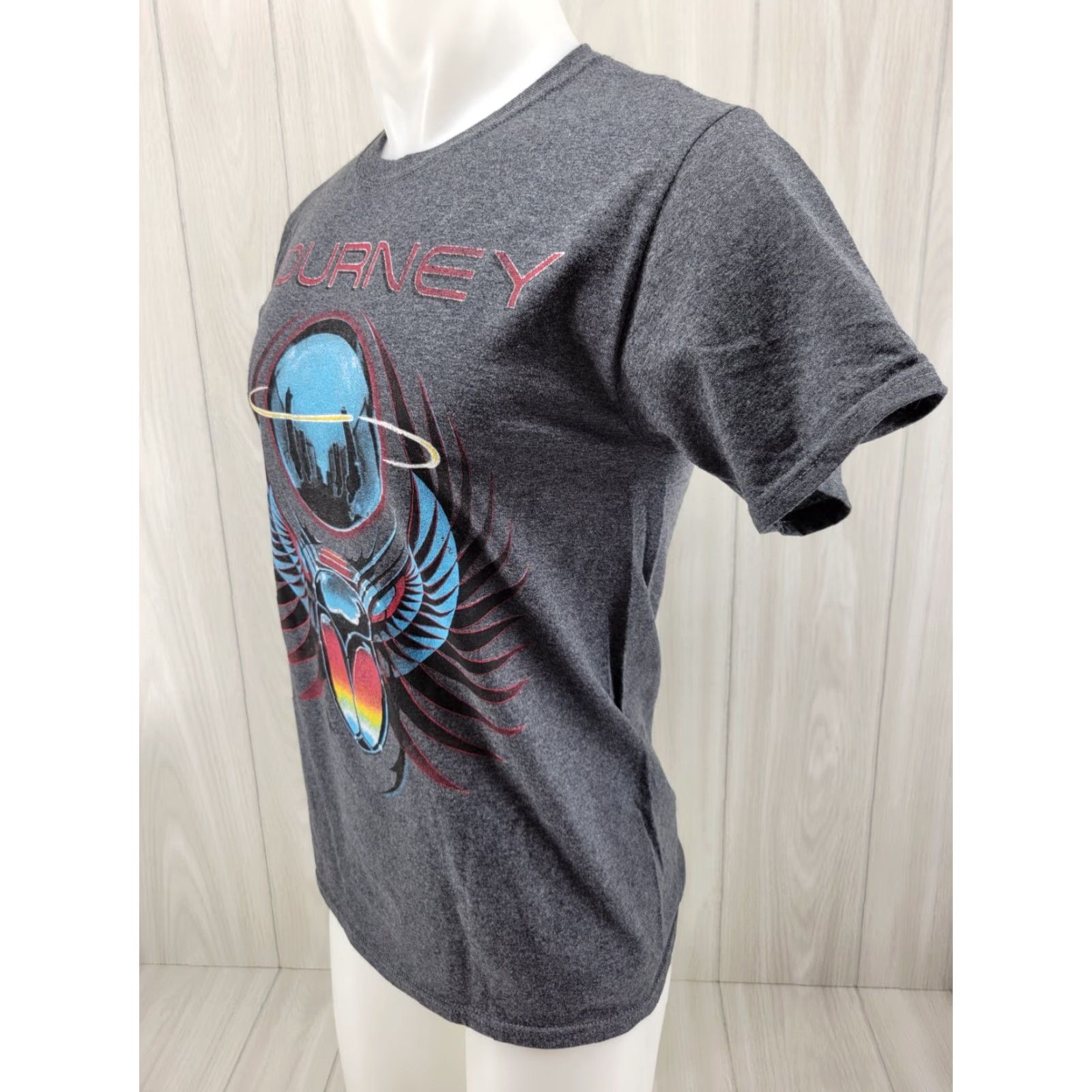 Fruit Of The Loom Journey Tour Band Mens Short Sleeve Graphic Tee Size SMALL Gray Nike? Size US 29 - 3 Thumbnail