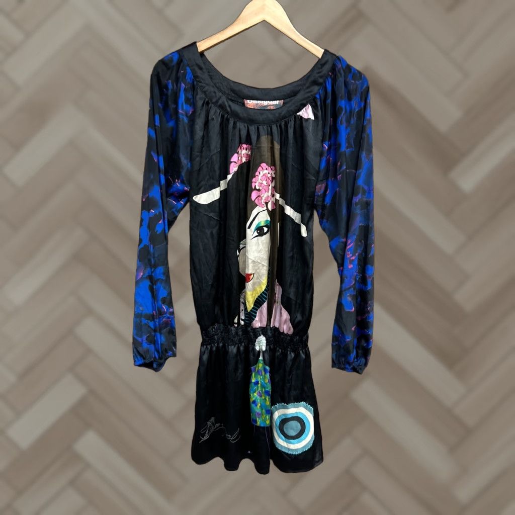 Desigual **Japan Art Embroidered Desigual Dress Multi Color Size L** User: Japan Art Embroidered Desigual Dress Multi Color & Size L Size L / US 10 / IT 46 - 1 Thumbnail